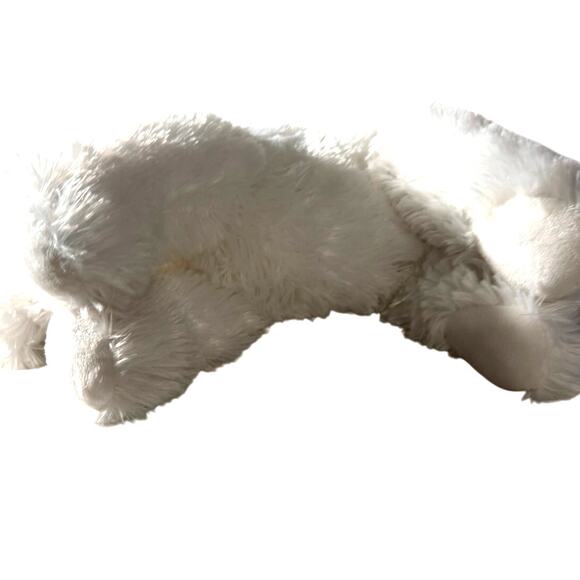 Aurora Mini Flopsy White Arctic Fox 8 Inch Plush Stuffed Animal Toy #31568 - Picture 6 of 7